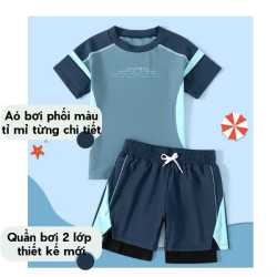 Đồ bơi bé trai quần rời hai lớp thời trang cá tính Tiny Kids