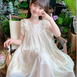 Váy bé gái Tinykids Phong cách mới Váy công chúa ngọt ngào