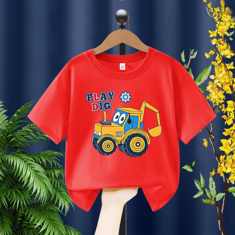 Áo phông cho bé trai chất cotton mềm mịn thoáng mát Tinykids