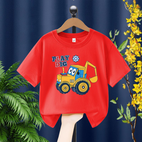 Áo phông cho bé trai chất cotton mềm mịn thoáng mát Tinykids