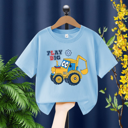 Áo phông cho bé trai chất cotton mềm mịn thoáng mát Tinykids