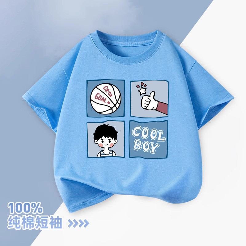 Áo Thun cho bé trai chất cotton mềm mịn thoáng mát Tinykids