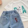 Quần Short Denim In Họa Tiết Hoạt Hình Phong Cách Hàn Quốc Thời Trang Mùa Hè Cho Bé Trai Tinykids