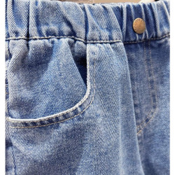 Quần short jean bé trai KACADY Quần đùi bò mềm lưng chun cho bé trai X24115XDG