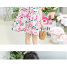 Váy Cho Bé Gái Mùa Hè, Đầm Bé Gái Cho Trẻ Em Tinykids, Váy Bé Gái Ngắn Tay chất Cotton Thô Hoạ Tiết Hoa Tím