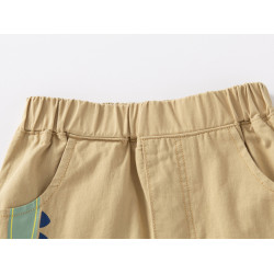 Quần short kaki bé trai Wapypy quần đùi cho bé họa tiết cá sấu đáng yêu