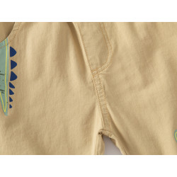 Quần short kaki bé trai Wapypy quần đùi cho bé họa tiết cá sấu đáng yêu