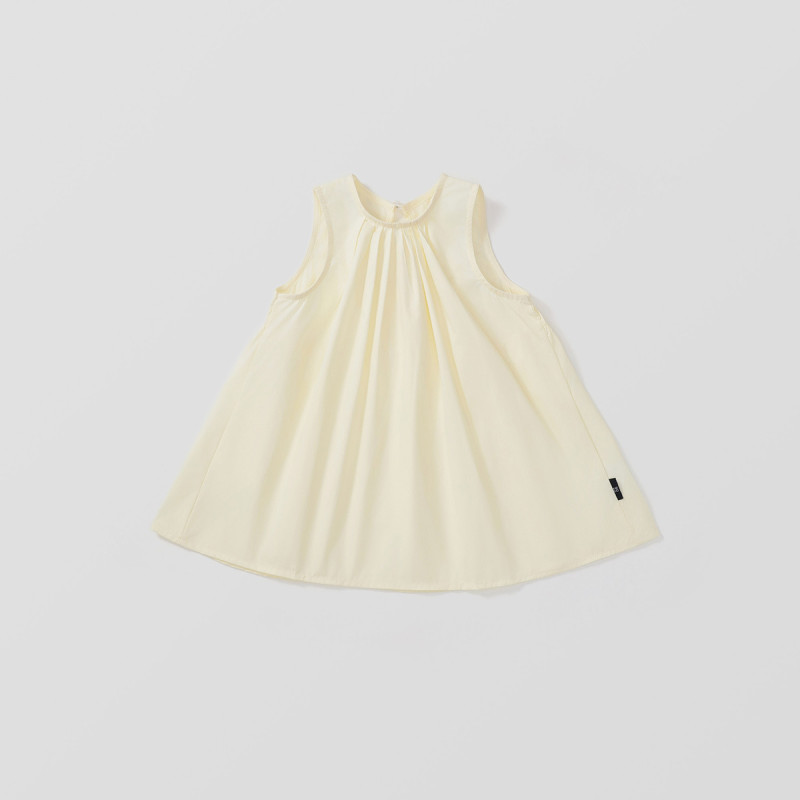 Váy cotton Không Tay Phong Cách Hàn Quốc Thời Trang Xuân Hè Cho Bé Gái Tiny Kids - V02
