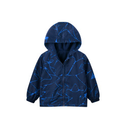 Áo khoác gió lót nỉ cho bé trai, áo ấm mùa đông có mũ cho trẻ 2-10 tuổi