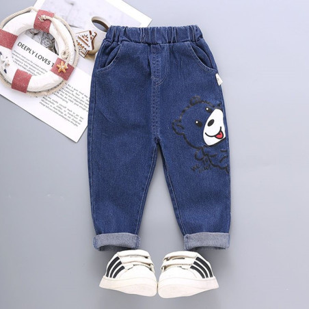 Quần Jean Jogger Cho Bé, Chất Jean Kiểu Dáng Hàn Quốc - A02