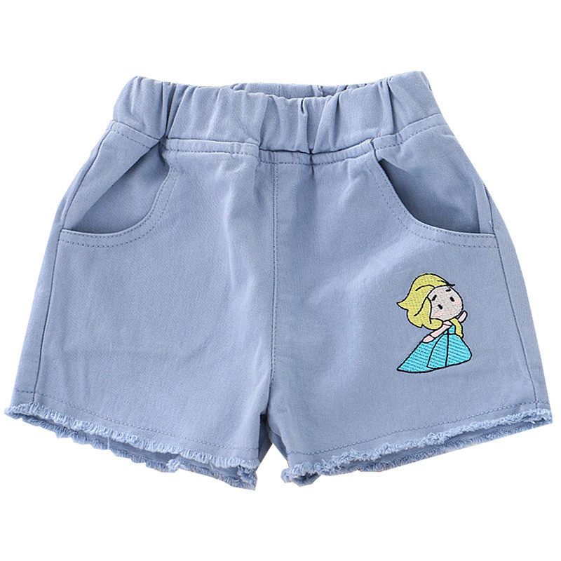 Quần Short Jean Bé Gái In Hình Công Chúa Cho Bé Từ 8kg Đến 28kg