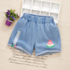 Quần Jean Đùi Bé Gái, Quần Short Cho Bé Gái Họa Tiết - Q06